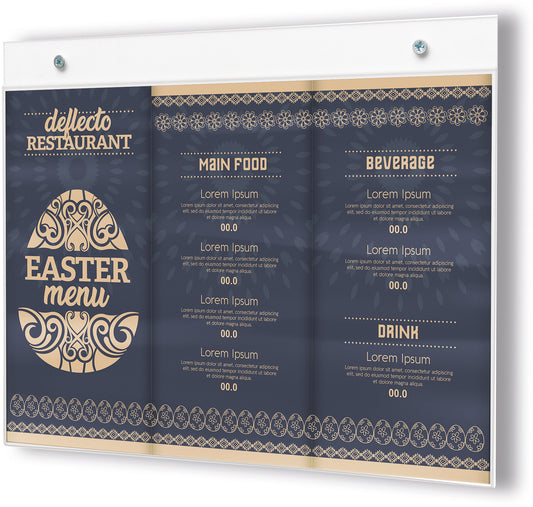 DEFLECTO Info Dislpay Classic Image A4 46901 quer, Wandmontage