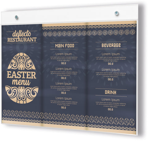 DEFLECTO Info Dislpay Classic Image A4 46901 quer, Wandmontage