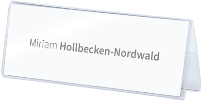 DEFLECTO Tischnamenschilder 48701 transparent A5