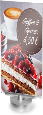 DEFLECTO Tischaufsteller Swivel 1/3 A4 691001 hoch, drehbar