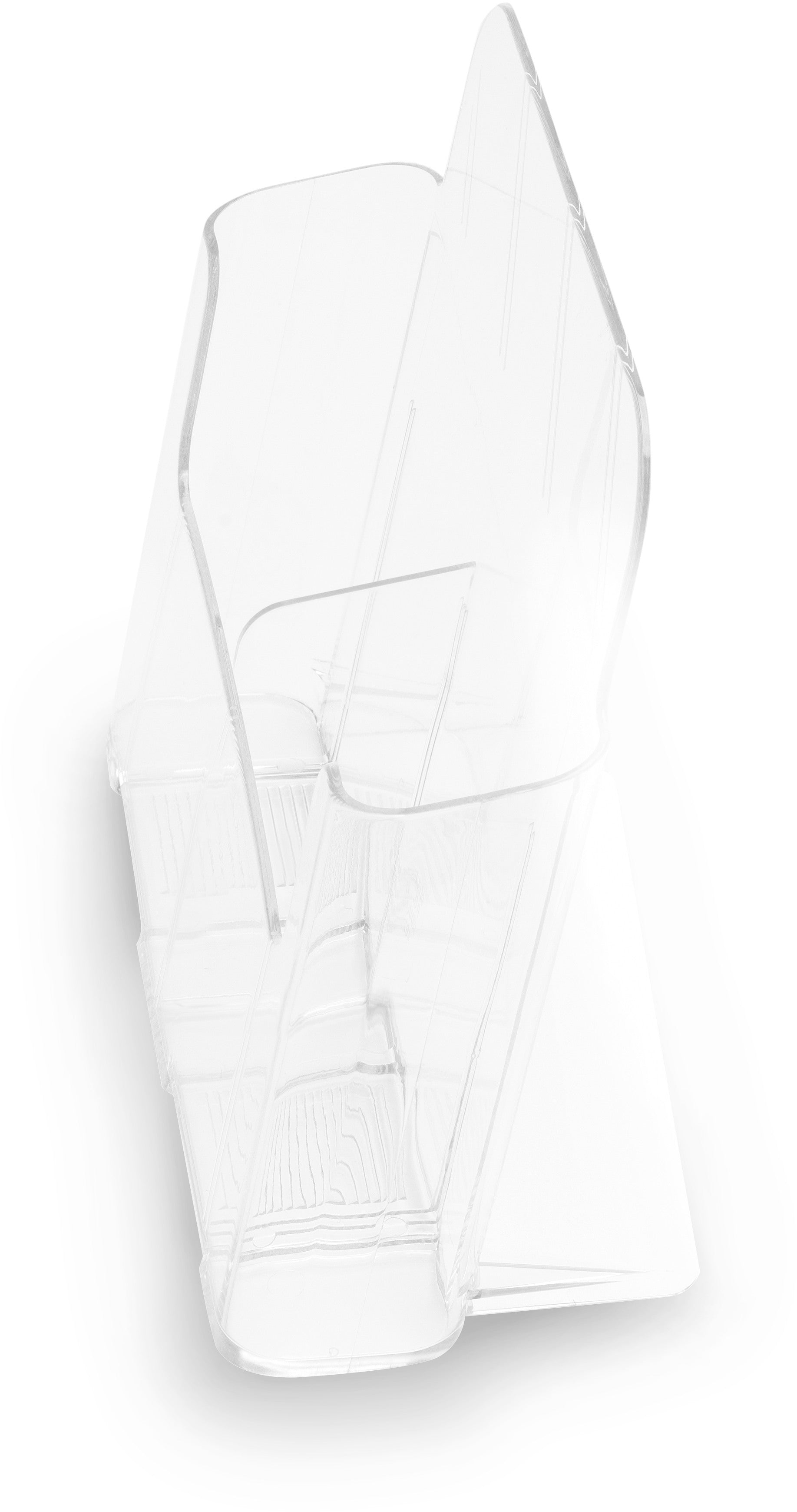 DEFLECTO Prospekthalter A4 74501 transparent hoch 2 Fächer