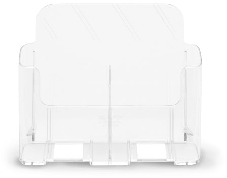 DEFLECTO Prospekthalter A4 74501 transparent hoch 2 Fächer