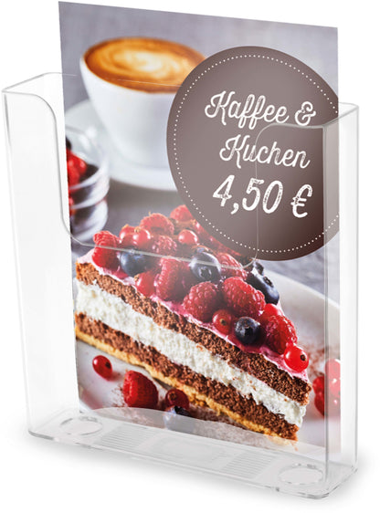 DEFLECTO Prospekthalter A5 76301 transparent hochformat