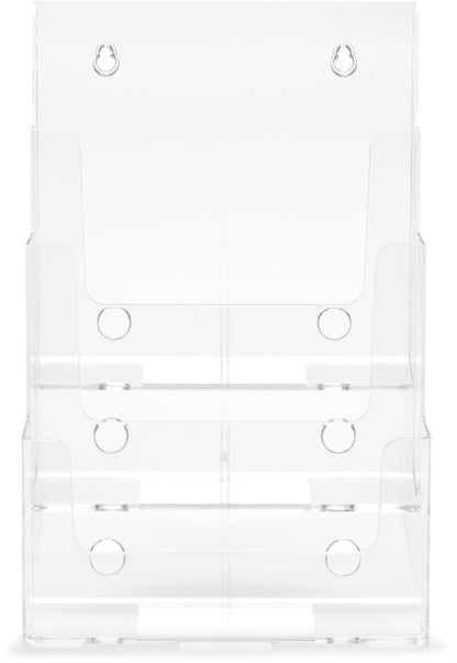 DEFLECTO Prospekthalter Docuholder A4 77301 hoch, 3 Fächer