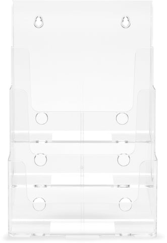 DEFLECTO Prospekthalter Docuholder A4 77301 hoch, 3 Fächer