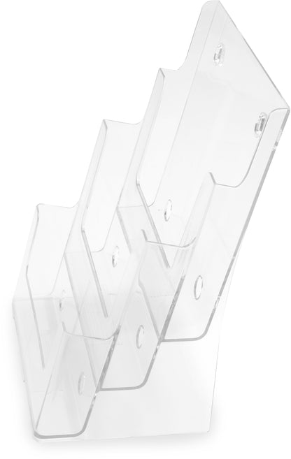 DEFLECTO Prospekthalter Docuholder A4 77301 hoch, 3 Fächer