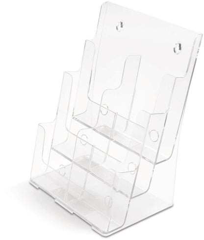 DEFLECTO Prospekthalter 245x325mm 77401 transparent lang hoch