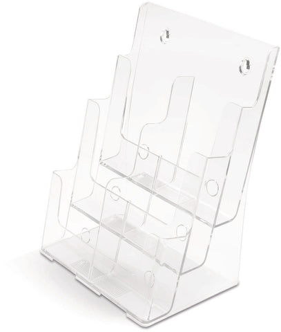 DEFLECTO Prospekthalter 245x325mm 77401 transparent lang hoch