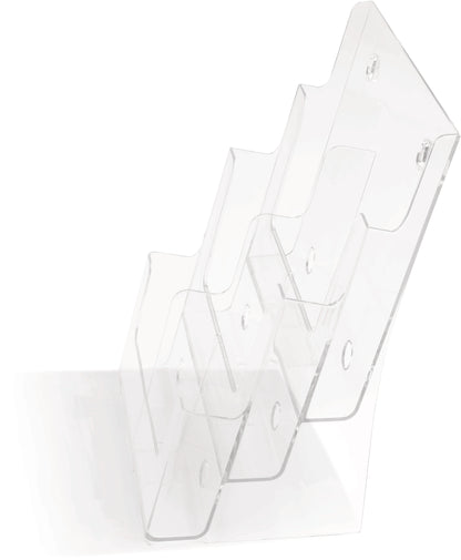 DEFLECTO Prospekthalter 245x325mm 77401 transparent lang hoch