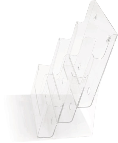 DEFLECTO Prospekthalter 245x325mm 77401 transparent lang hoch
