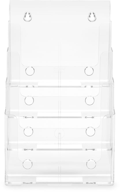 DEFLECTO Prospekthalter Docuholder A4 77441 hoch, 4 Fächer