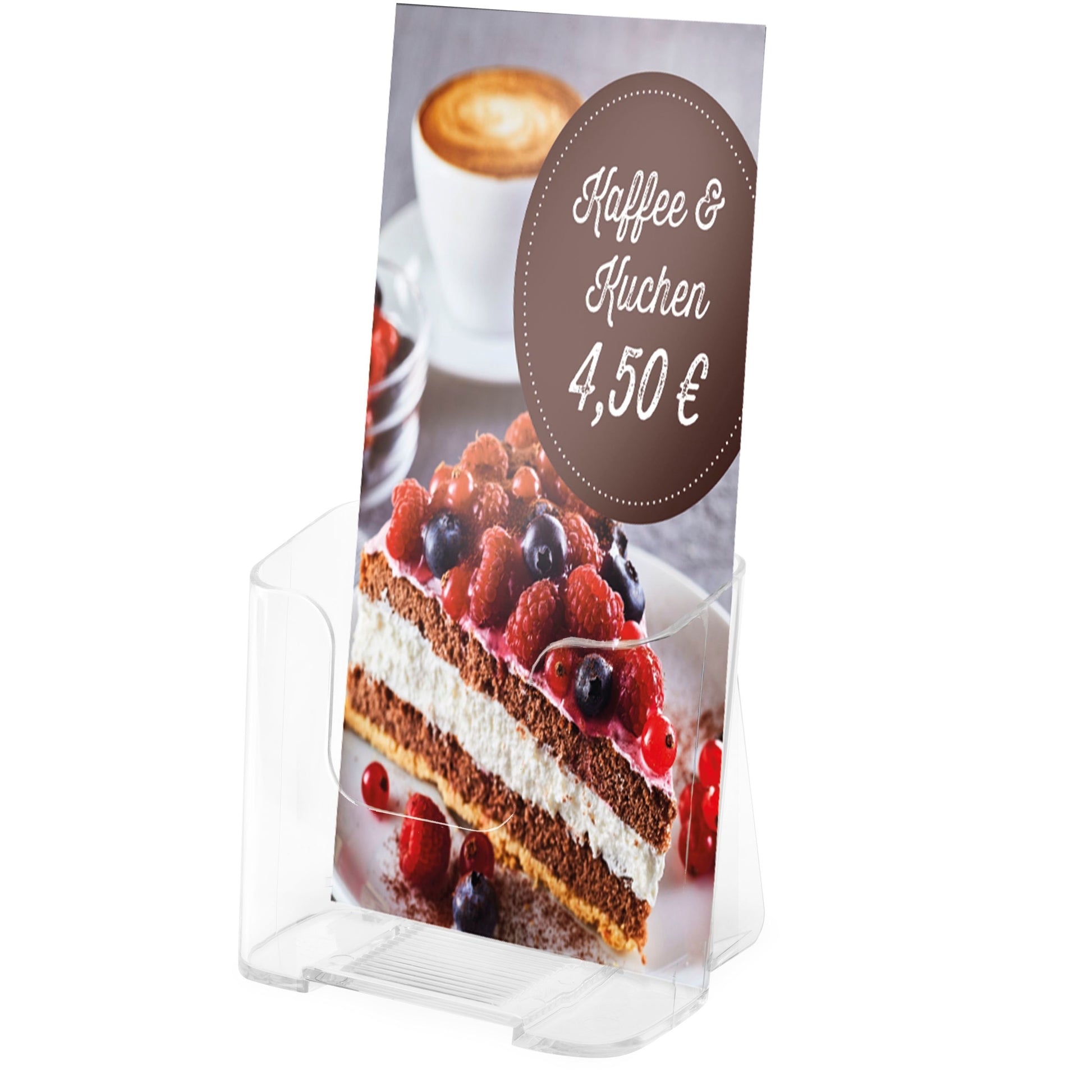 DEFLECTO Prospekthalter Standard 77501 transparent 1/3 A4