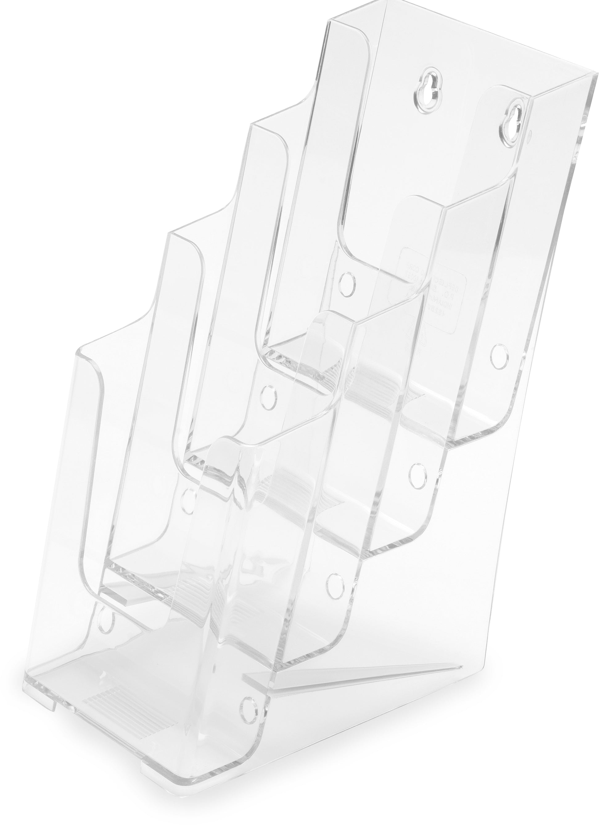 DEFLECTO Prospekthalter Docuholder 77701 1/3 A4, hoch, 4 Fächer