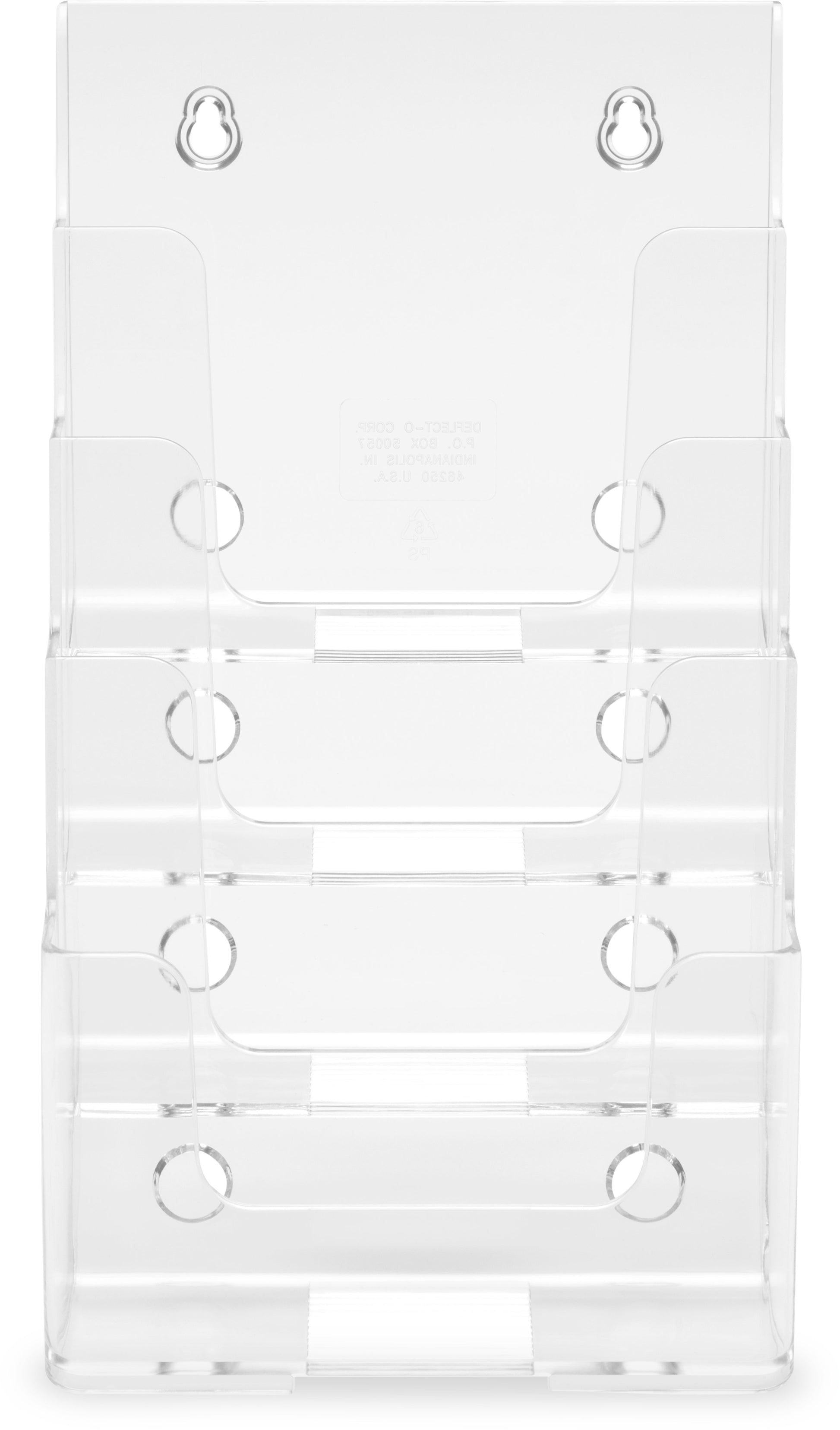 DEFLECTO Prospekthalter Docuholder A5 77901 hoch, 4 Fächer