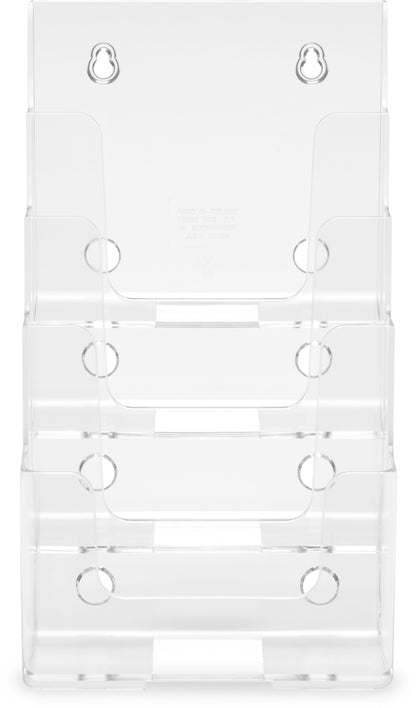 DEFLECTO Prospekthalter Docuholder A5 77901 hoch, 4 Fächer