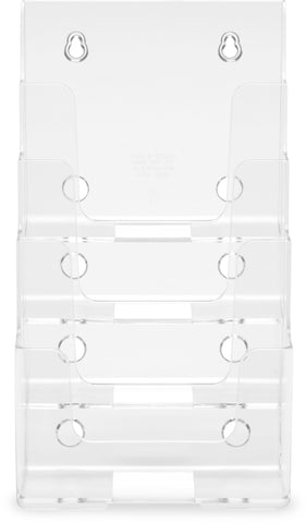 DEFLECTO Prospekthalter Docuholder A5 77901 hoch, 4 Fächer