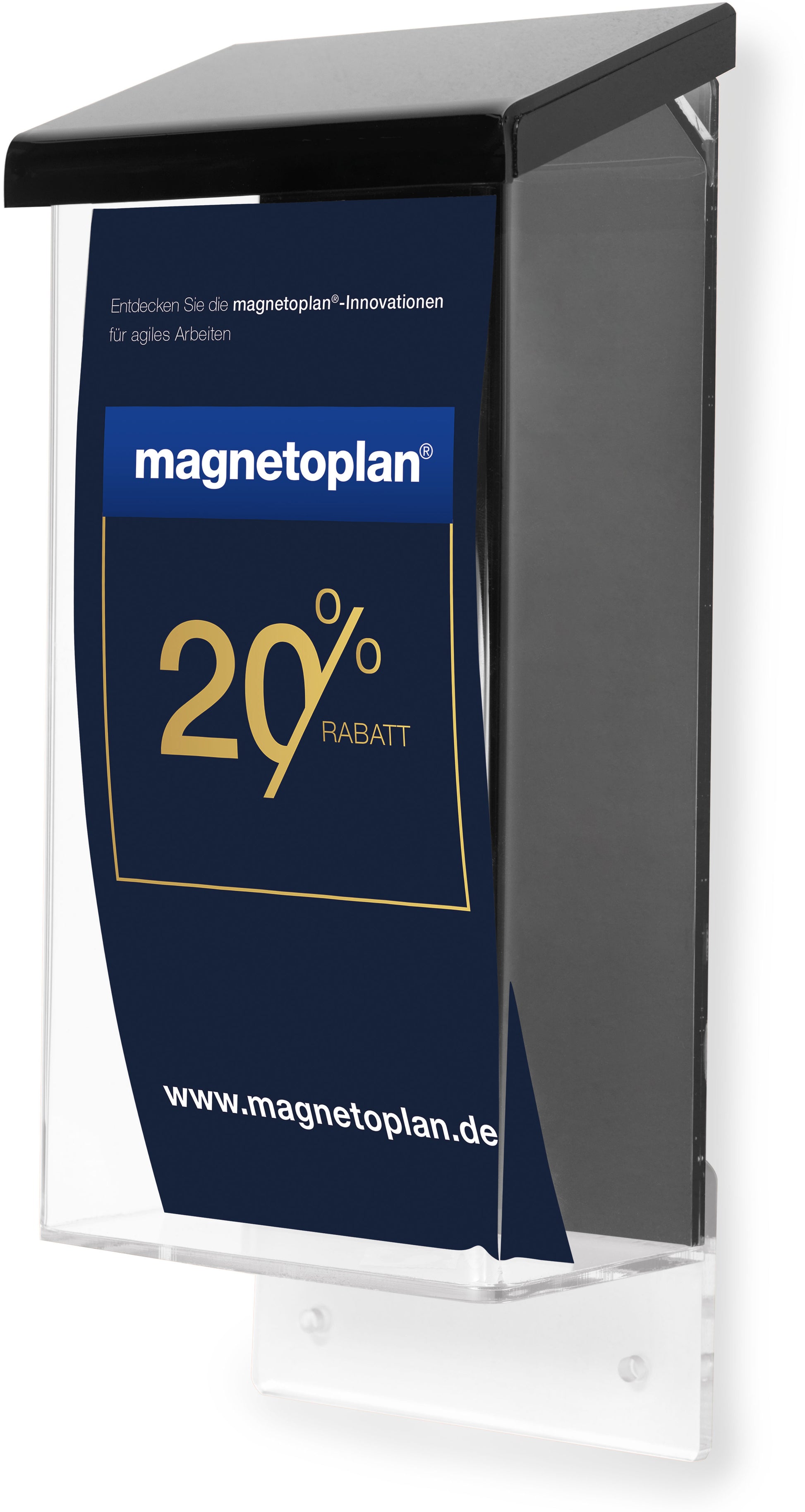 DEFLECTO Prospektbox 1/3 A4 790701 für Aussenbereich