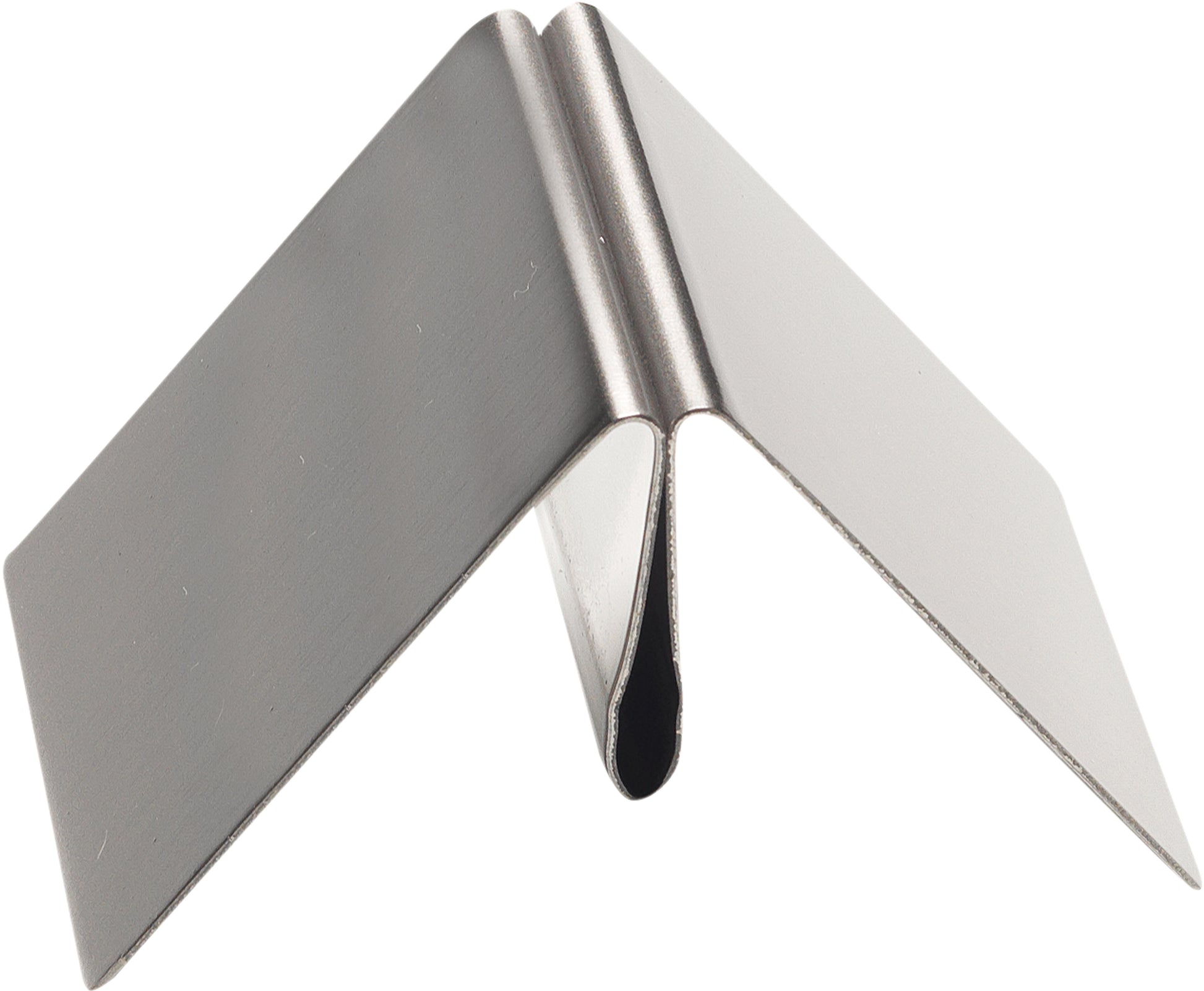 DEFLECTO Kartenhalter Stahl 50x50mm 794161 silber PMMA