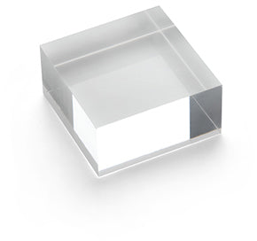 DEFLECTO Acrylblock 50x25mm AB125 transparent poliert