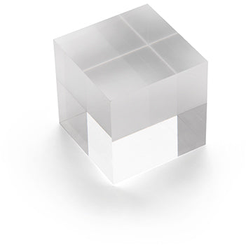 DEFLECTO Acrylblock 50x50mm AB150 transparent poliert