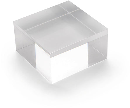 DEFLECTO Acrylblock 75x40mm AB240 transparent poliert