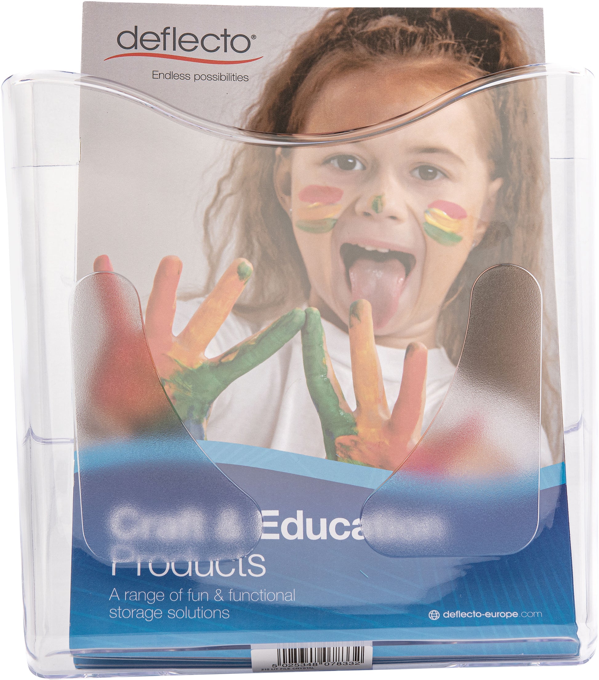 DEFLECTO Wandprospekthalter DocuPocket CP078YTCRY A4, hoch