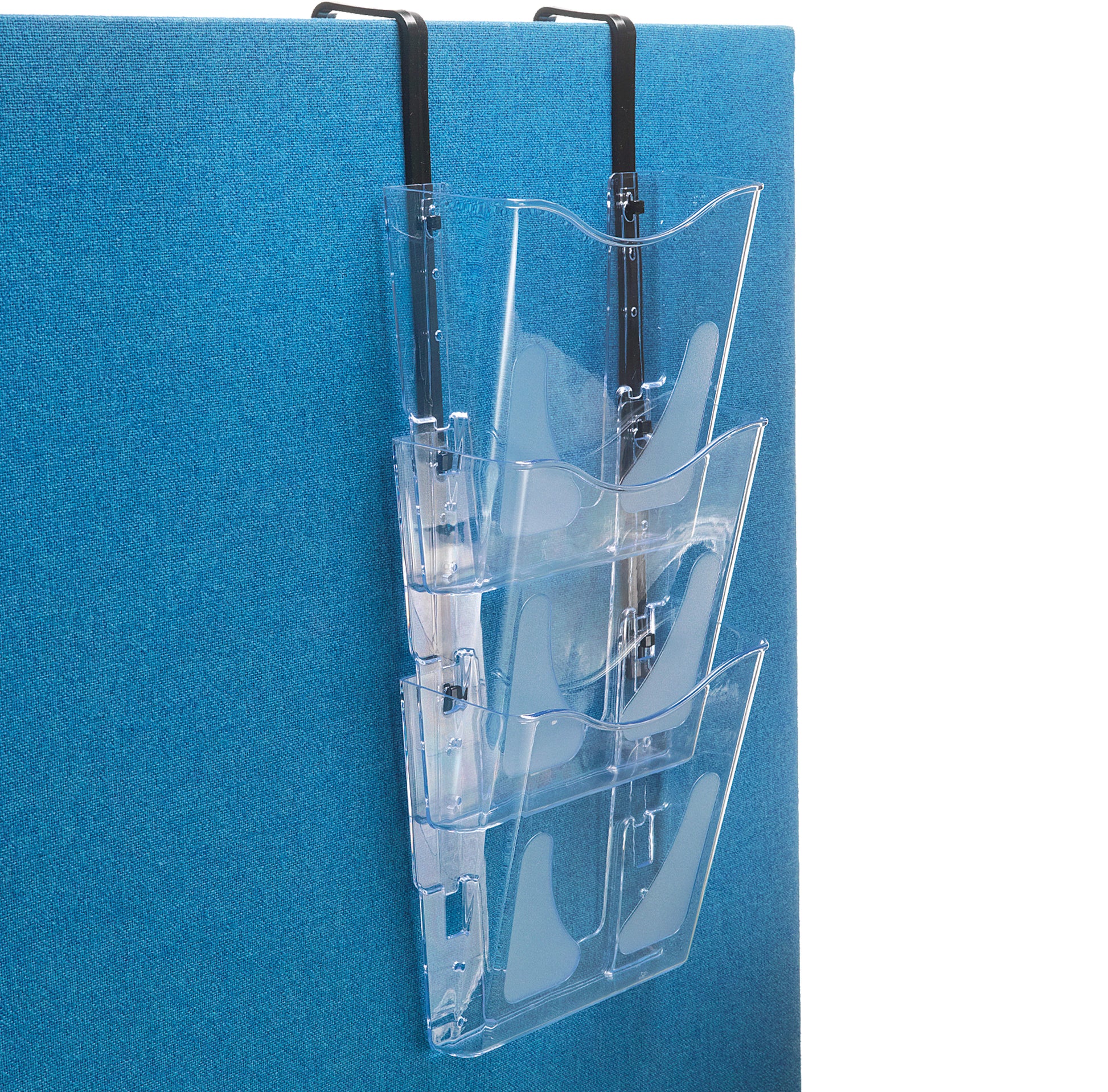 DEFLECTO Wandprospekthalter 3xA4 CP081YTCRY transparent Docupocket