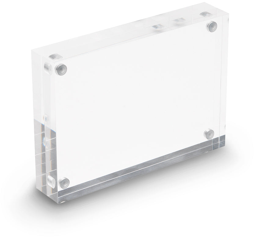 DEFLECTO Magnet. Acrylblock A6 MCHA61130 transparent 2x15mm