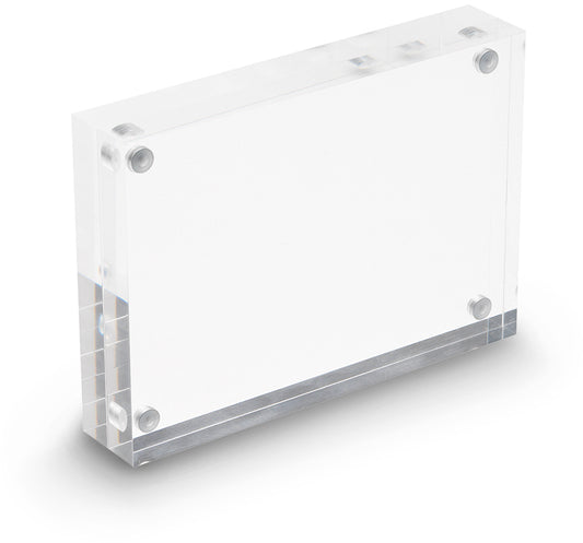 DEFLECTO Magnet. Acrylblock A6 MCHA61130 transparent 2x15mm