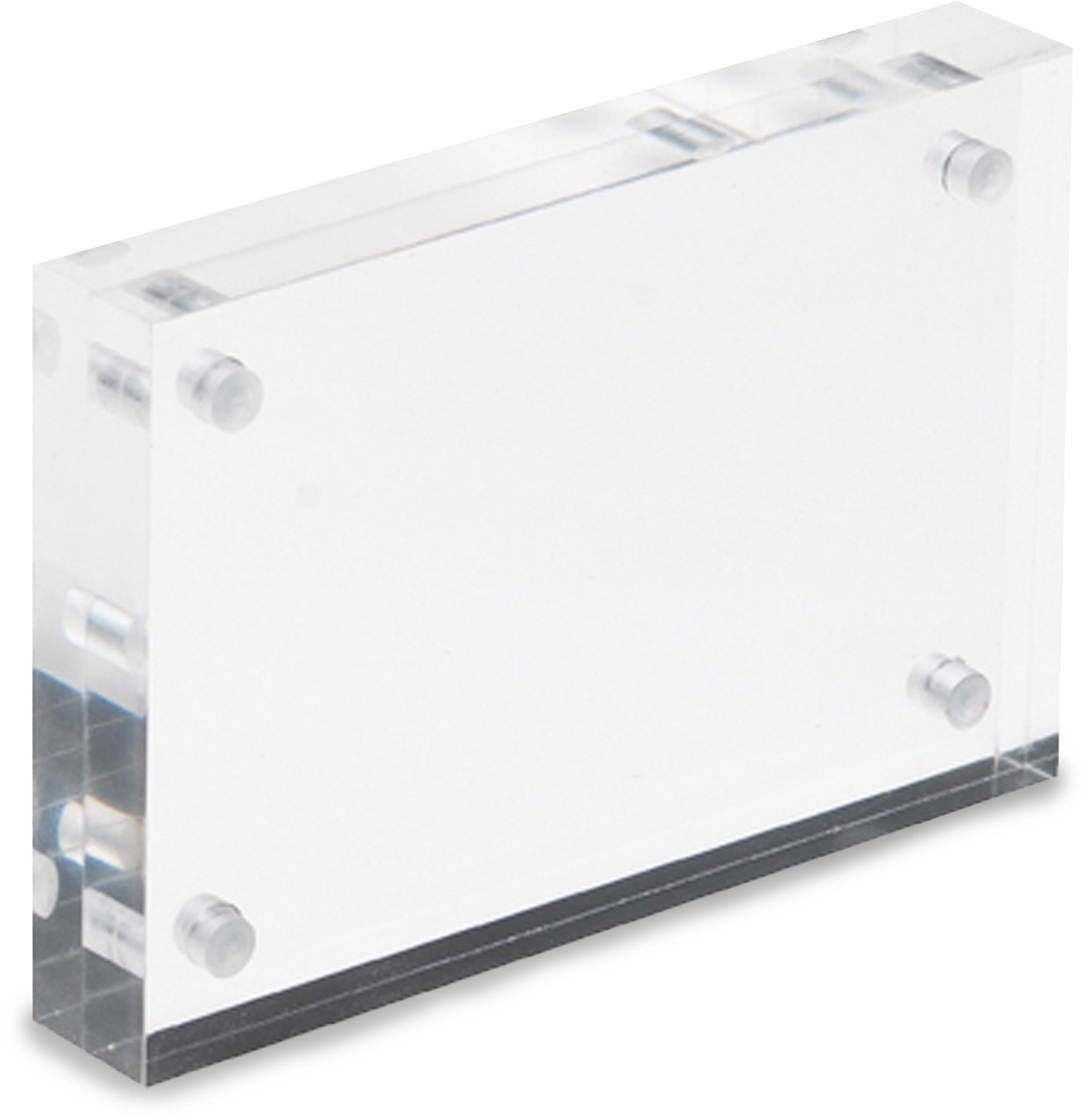 DEFLECTO Magnet. Acrylblock 95x65mm MCHBC11 transparent 2x7.5mm