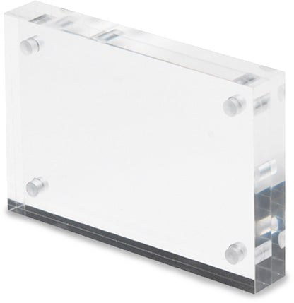 DEFLECTO Magnet. Acrylblock 100x70mm MCHBC1130 transparent 2x15mm