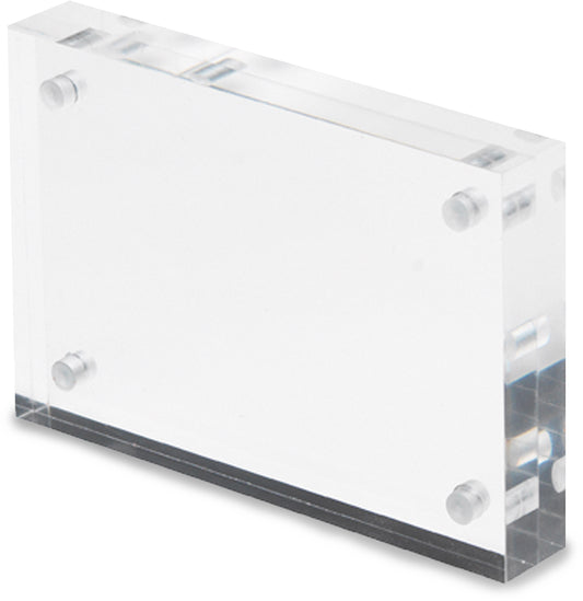 DEFLECTO Magnet. Acrylblock 100x70mm MCHBC1130 transparent 2x15mm