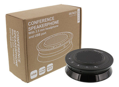 DELTACO Office Conference speakerphone DELC-0001 black, USB, 3.5 mm