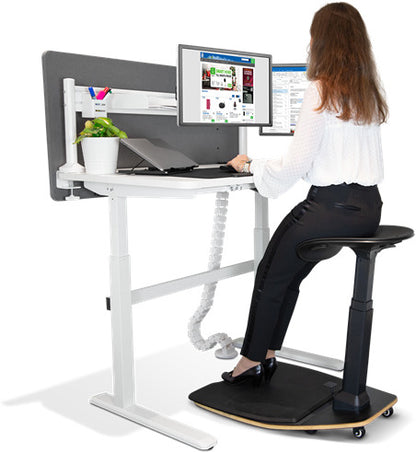 DELTACO Ergonomic Leaning Chair DELO-0302 with Anti-Fatigue Mat