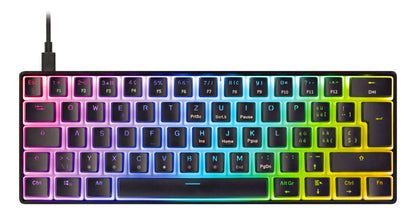 DELTACO TKL Gaming Keyboard v2 RGB GAM-075V2-CH Hot-Swap,CH-Layout,Black