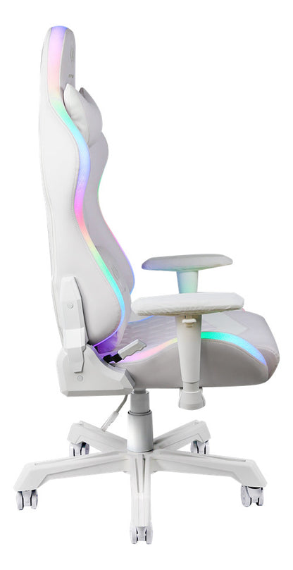 DELTACO RGB LED Gaming Chair White GAM-080-W