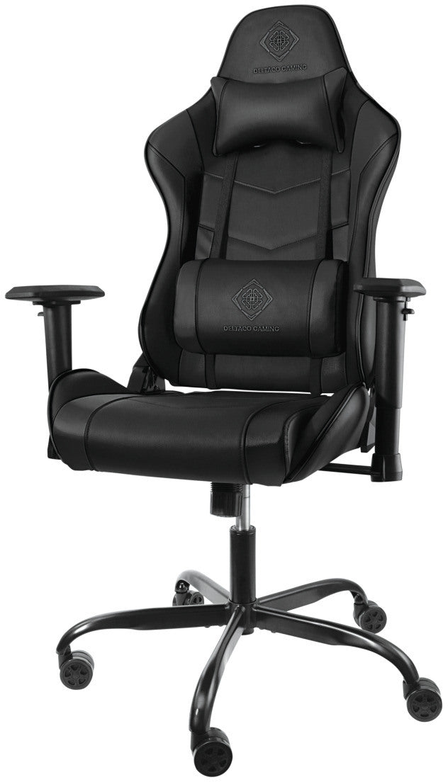 DELTACO Gaming Chair DC210 Black GAM-096 PU-leather,ergonomic,metal