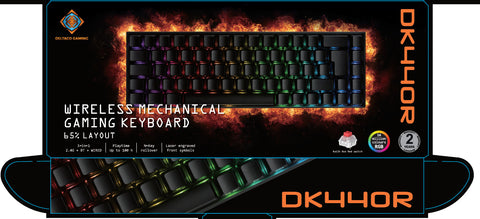 DELTACO Mech RGB TKL Gaming Keyboard GAM-100-CH Black Wireless, DK440