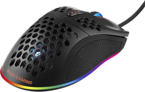 DELTACO Lightweight Gaming Mouse,RGB GAM-108 black, DM210