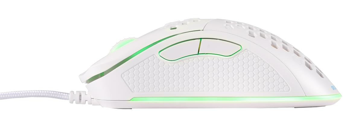 DELTACO Lightweight Gaming Mouse,RGB GAM-108-W White, WM75