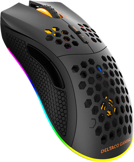 DELTACO Lightweight Gaming Mouse,RGB GAM-120 Wireless, Black, DM220