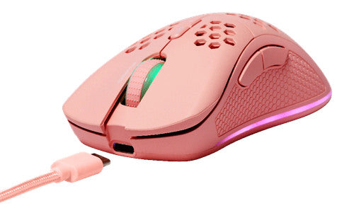 DELTACO Lightweight Gaming Mouse,RGB GAM-120-P Wireless, Pink, PM80