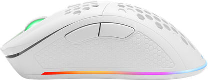 DELTACO Lightweight Gaming Mouse,RGB GAM-120-W Wireless, White, WM80