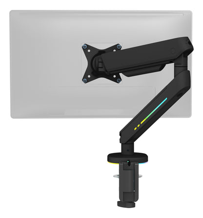 DELTACO RGB Single Monitor Arm GAM-134 remote Ctrl. Black