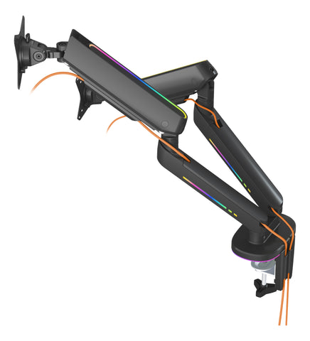 DELTACO RGB Dual Monitor Arm GAM-135 remote Ctrl. Black