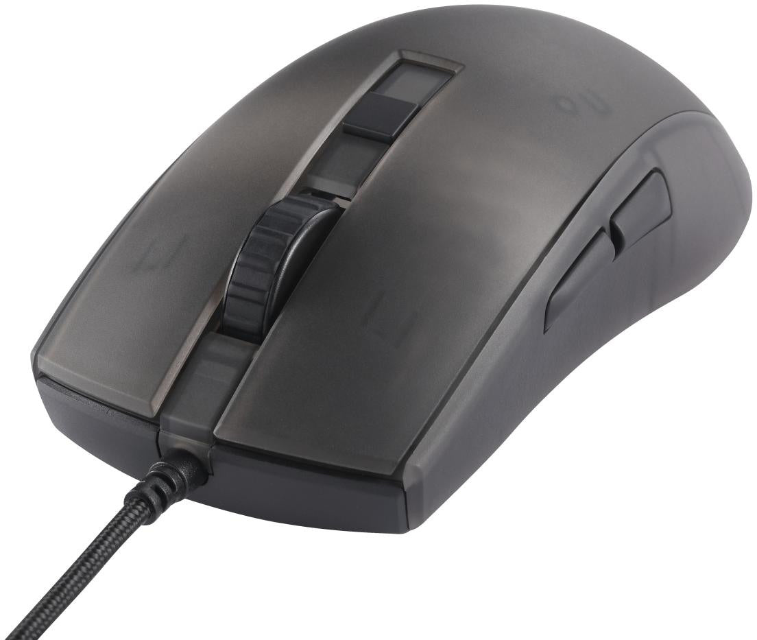 DELTACO Ultralight Gaming Mouse,RGB GAM-144 Semi-Transparent,DM310,Black