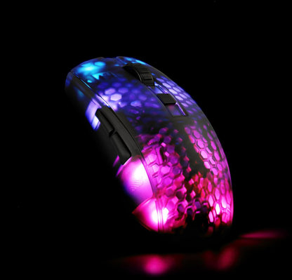 DELTACO Ultralight Gaming Mouse,RGB GAM-144 Semi-Transparent,DM310,Black