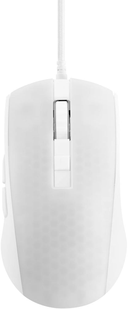 DELTACO Ultralight Gaming Mouse, RGB GAM-144-W Semi-Transparent, WM87,White