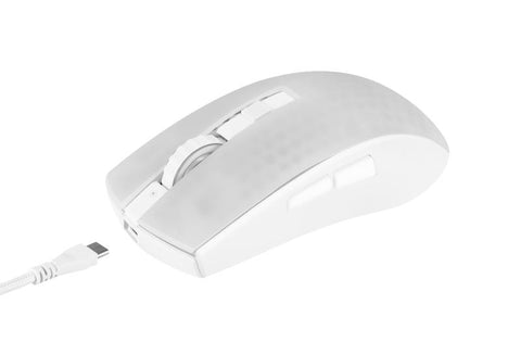 DELTACO Lightweight Mouse Wirel.RGB GAM-145-W Semi-Transparent, WM89,White