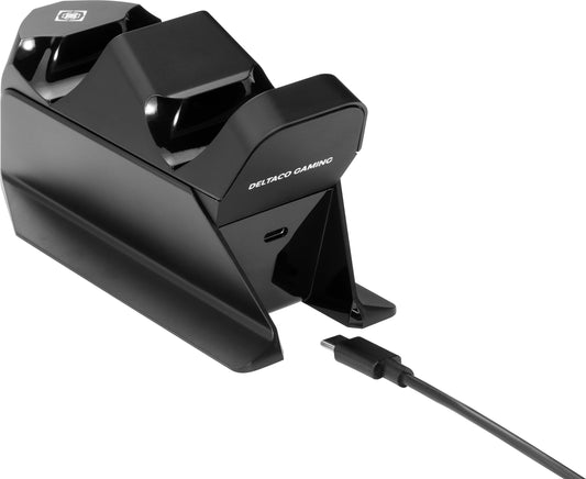 DELTACO Dual Charger PS5 GAM-147 Black